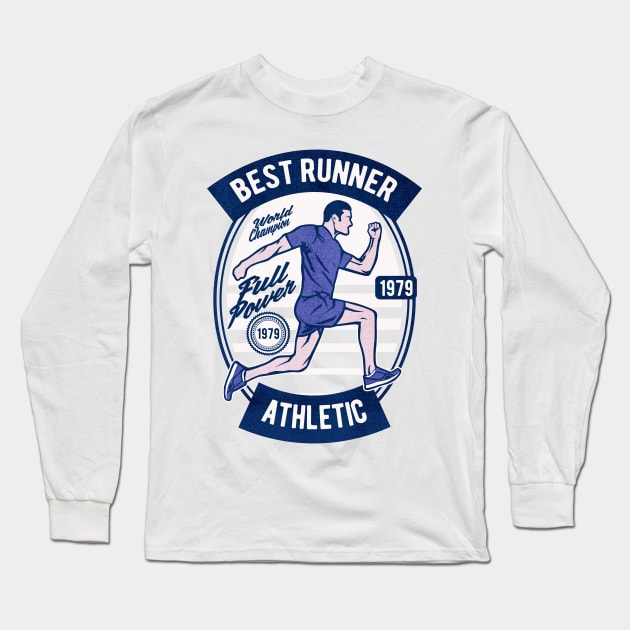 Best Runner athletic Long Sleeve T-Shirt by Tempe Gaul